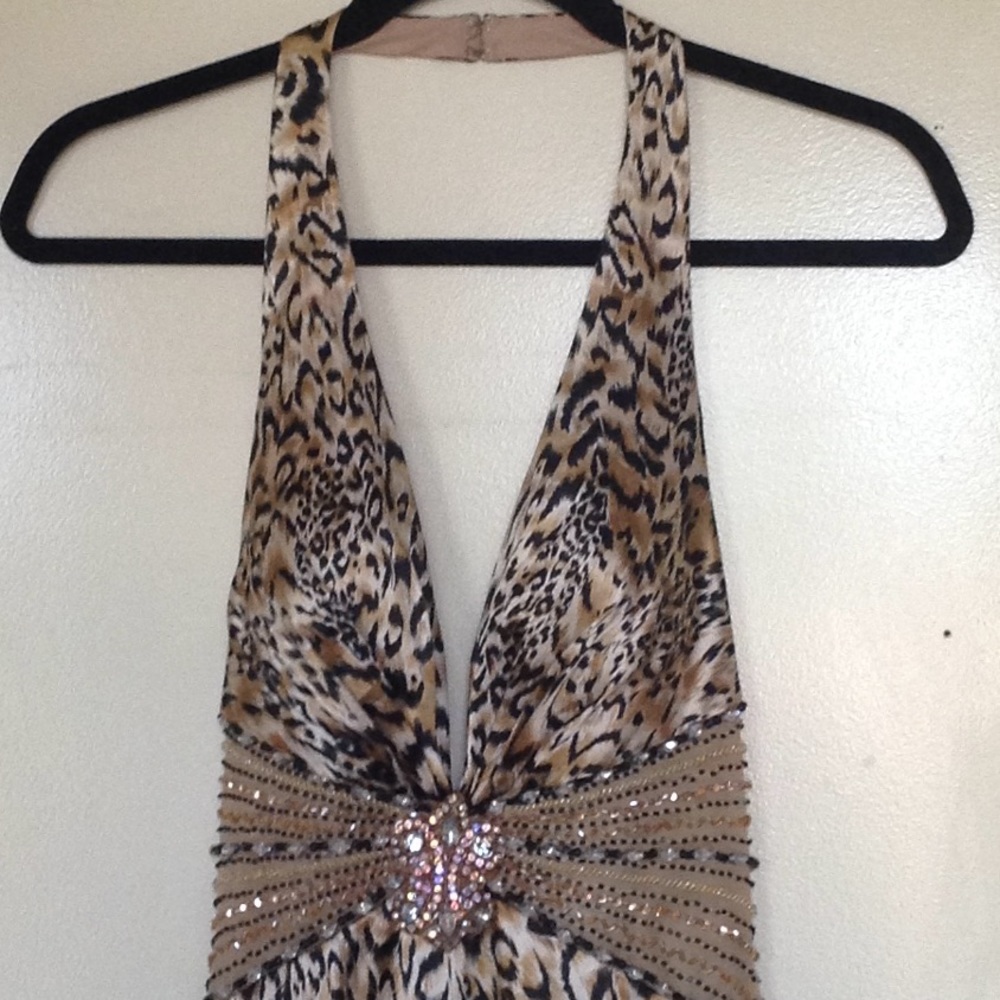 Scala sz 4 cocktail/Evening Dress Animal Print